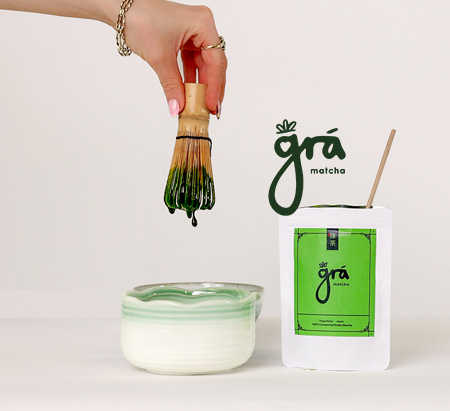 Grá Matcha — AI Graphic Design project for Grace